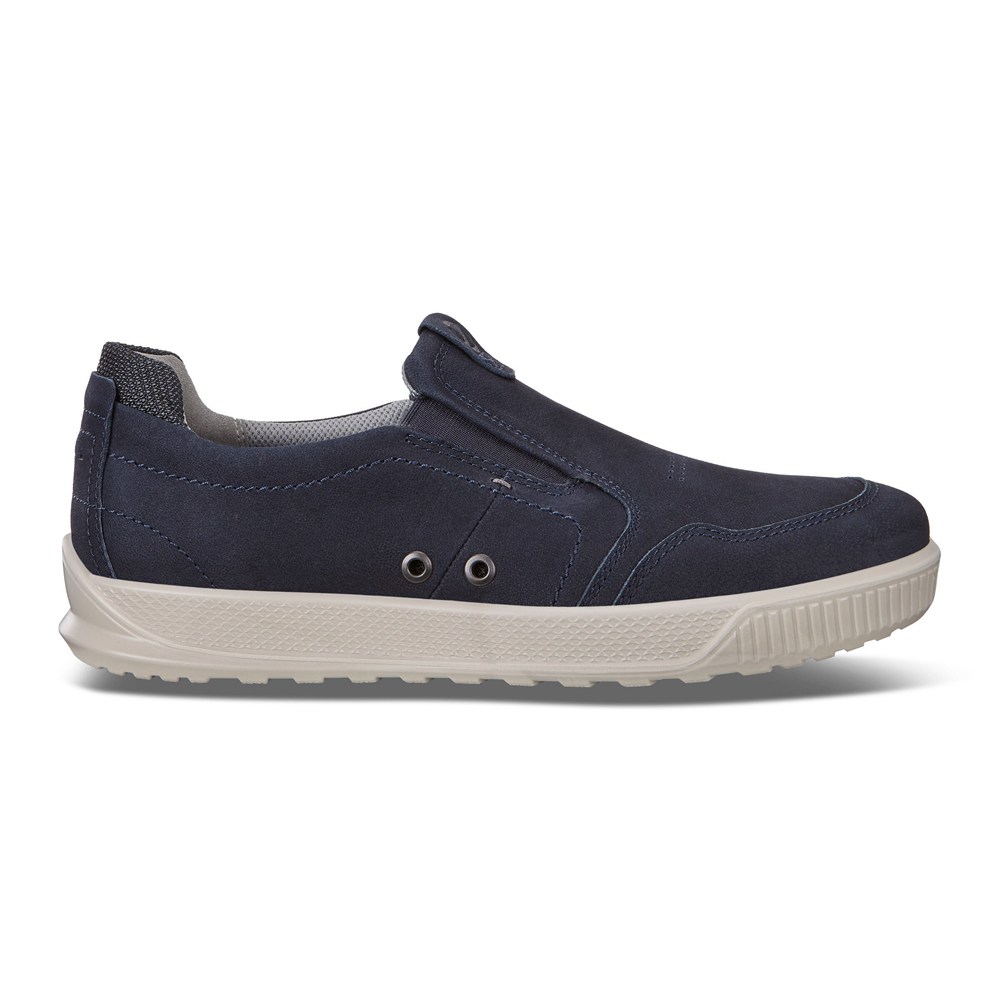 ECCO Mens Slip On Navy - Byway Sneakers - JRZ-436120